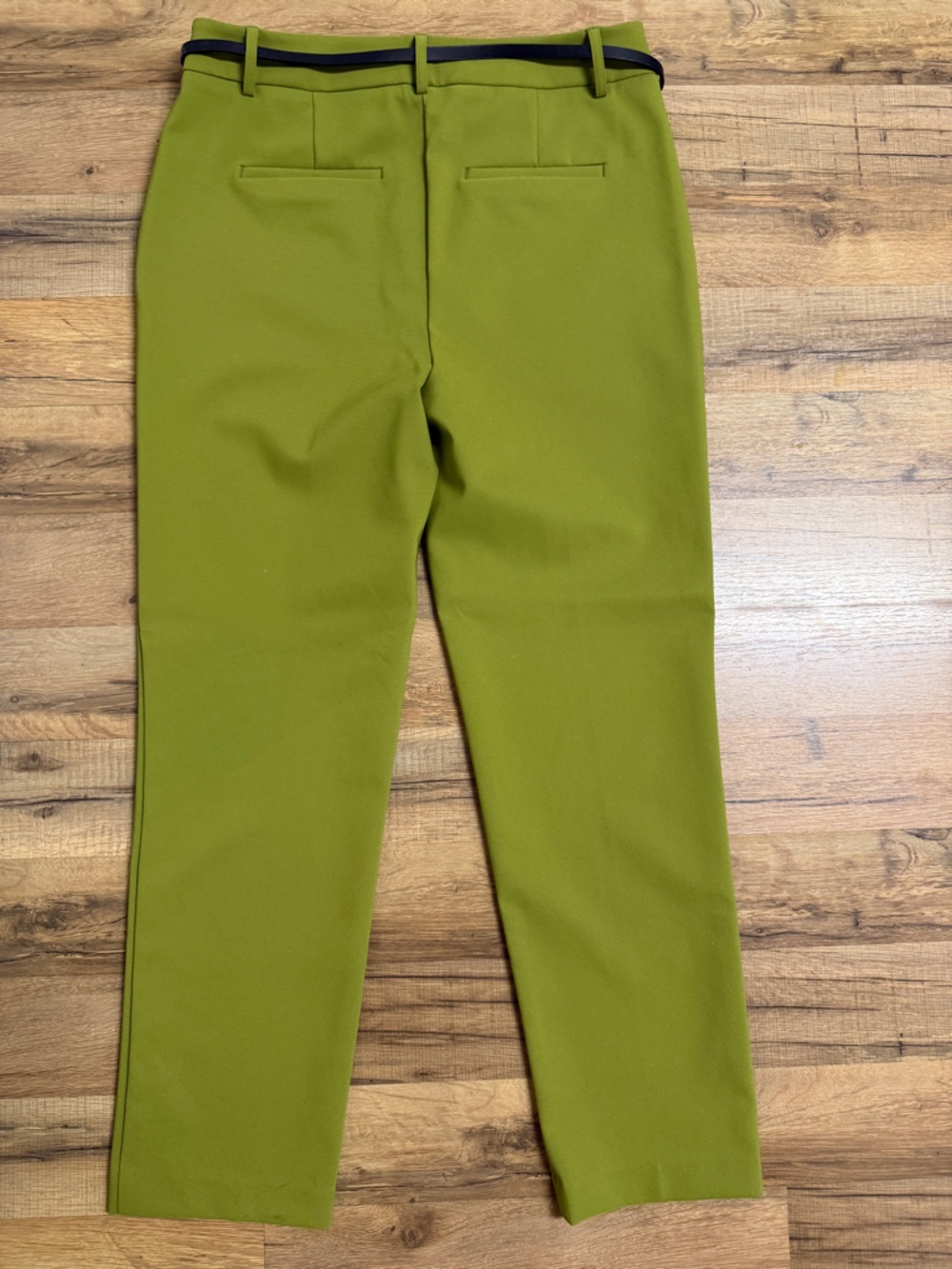 Rachel Zoe Olive Green Ponte straight leg work pants - Picture 3 of 6